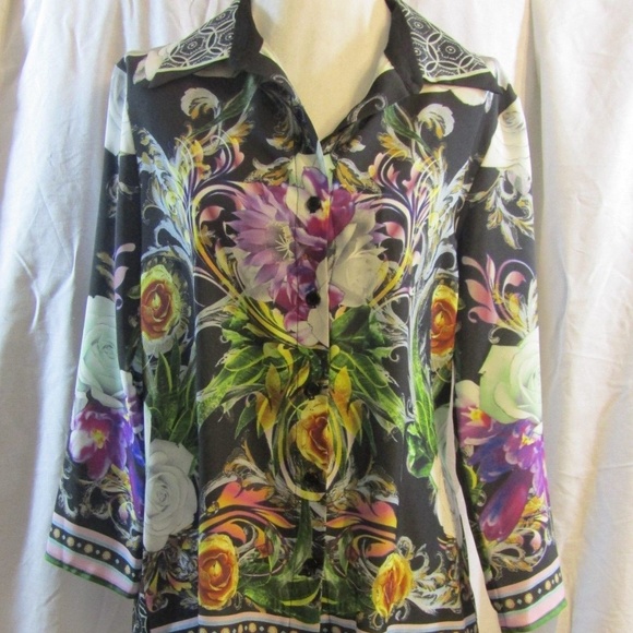 Clover - Yellow Velour Long Sleeve Shirt